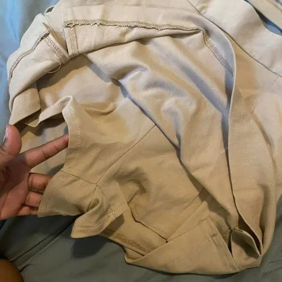 Collared Tan Skort Set - Picture 2 of 2